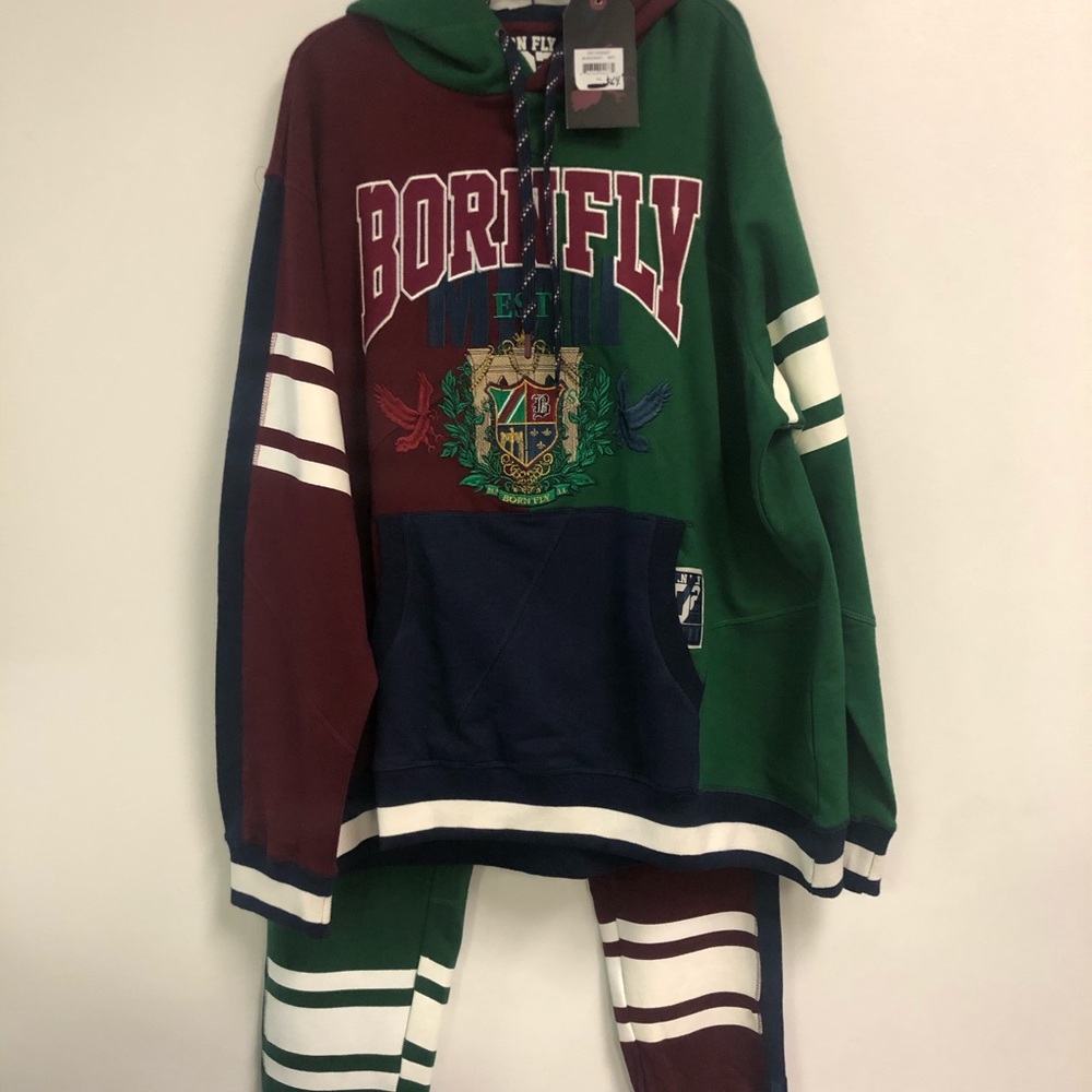 Men’s “Bornfly” sweatsuit! Brand new